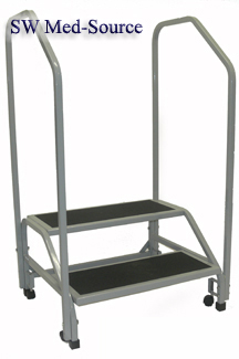 Bariatric Medical Step Stool with handrails